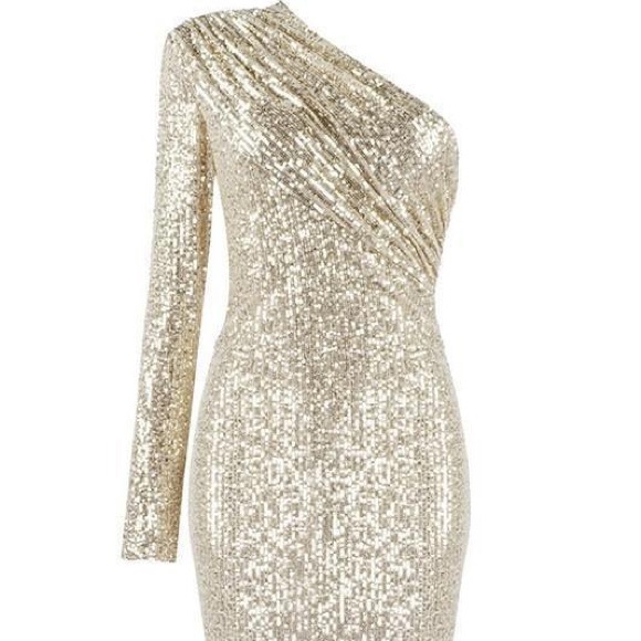 Alexis One Shoulder Sequin Dress - Picture 1 of 3